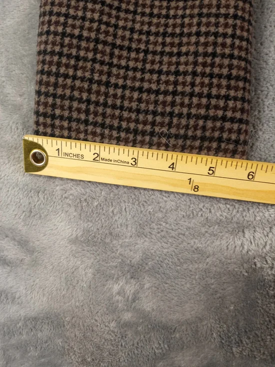 GAP Women's Brown Houndstooth 100% Wool  Blazer Jacket Size Small Tall NWT - Picture 11 of 11